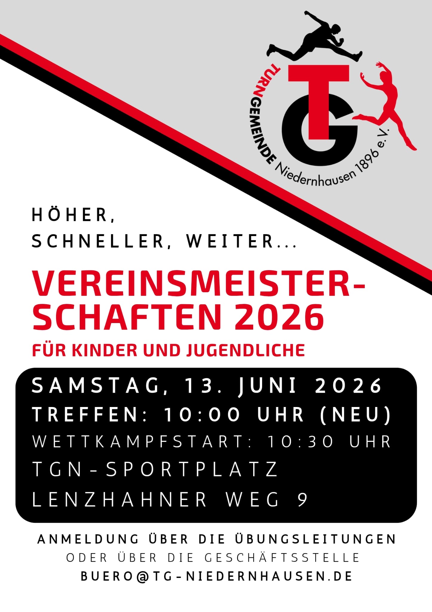 Vereinsmeisterschaften 2026 - jetzt anmelden!